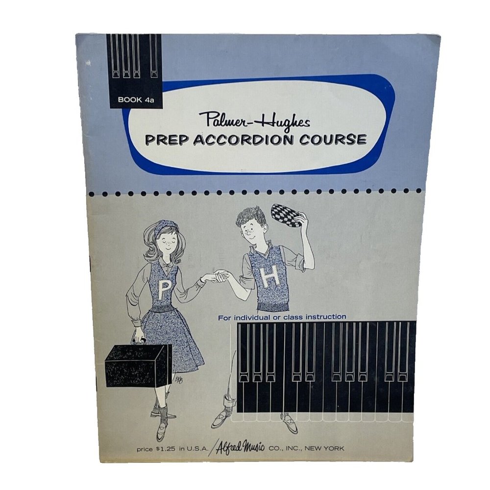 Palmer-Hughes Accordion Course, Book 4A Alfred Music 1962 Sheet Music Book